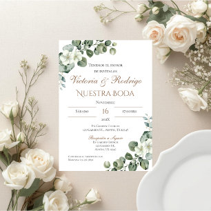 Boho Spanish Wedding Invitation