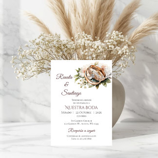 Boho Spanish Wedding Invitation