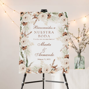 Boho Spanish Wedding Welcome sign
