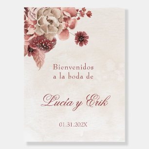 Boho Spanish Wedding Welcome sign