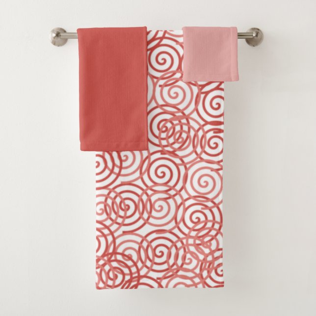 Boho Spirals Bath Towel Set (Insitu)