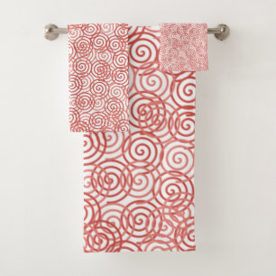 Boho Spirals Bath Towel Set