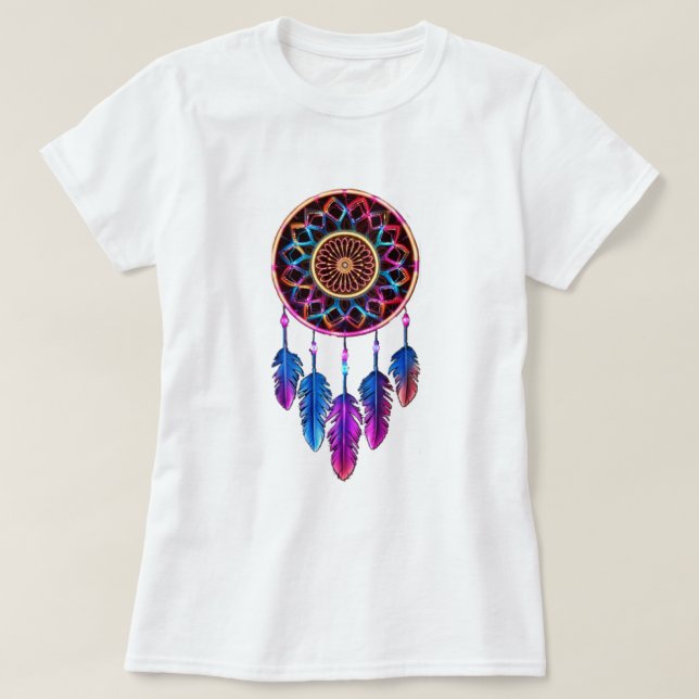 Boho spiritual art dreamcatcher .  T-Shirt (Design Front)