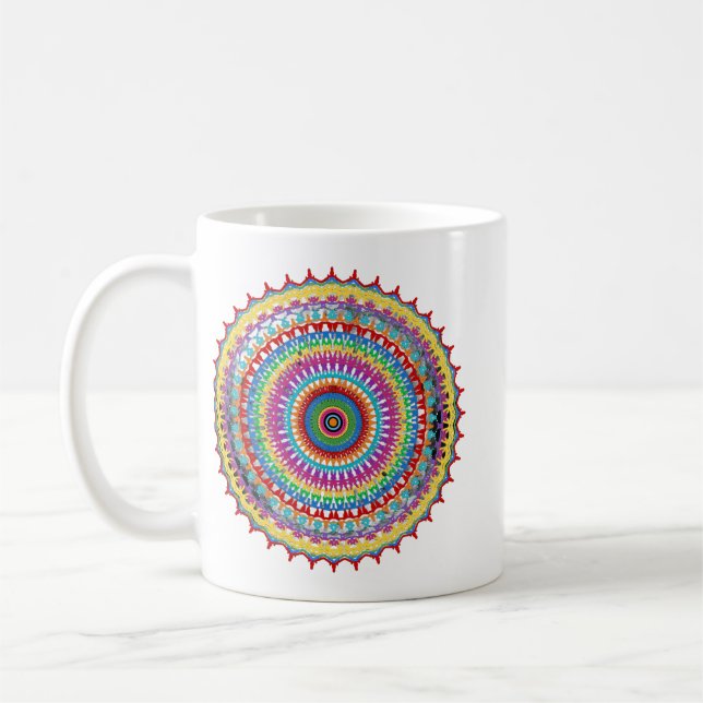 Boho spiritual Mandala  Coffee Mug (Left)