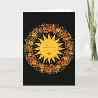 Boho Spiritual Sun Cute Bohemian Celestial Hippie Card