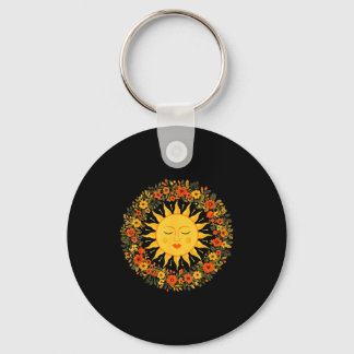 Boho Spiritual Sun Cute Bohemian Celestial Hippie  Keychain