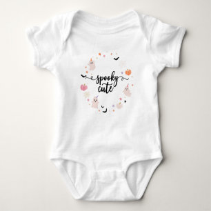 Boho Spooky Cute Halloween Ghost Baby Bodysuit