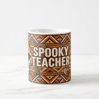 Boho Spooky Teacher Halloween Mug - Ghost Western