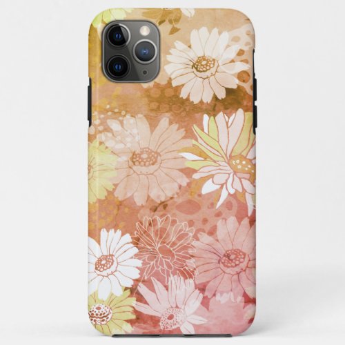Boho spring flowers iPhone 11 pro max case
