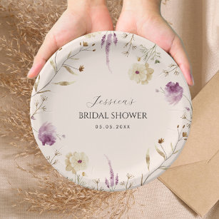 WILDFLOWER SMALL PAPER PLATES – CONFETTIMYPARTY