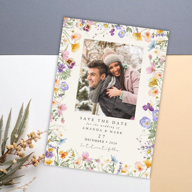 Boho Spring Wildflowers Botanical Garden  Invitation (Creator Uploaded)