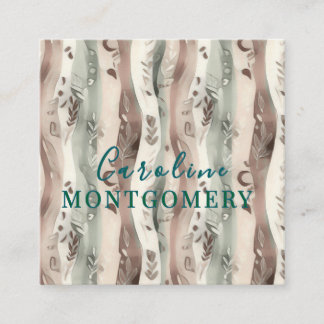 Boho  square business card