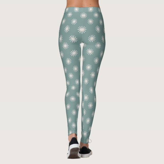 Boho Starburst Pattern Leggings (Back)