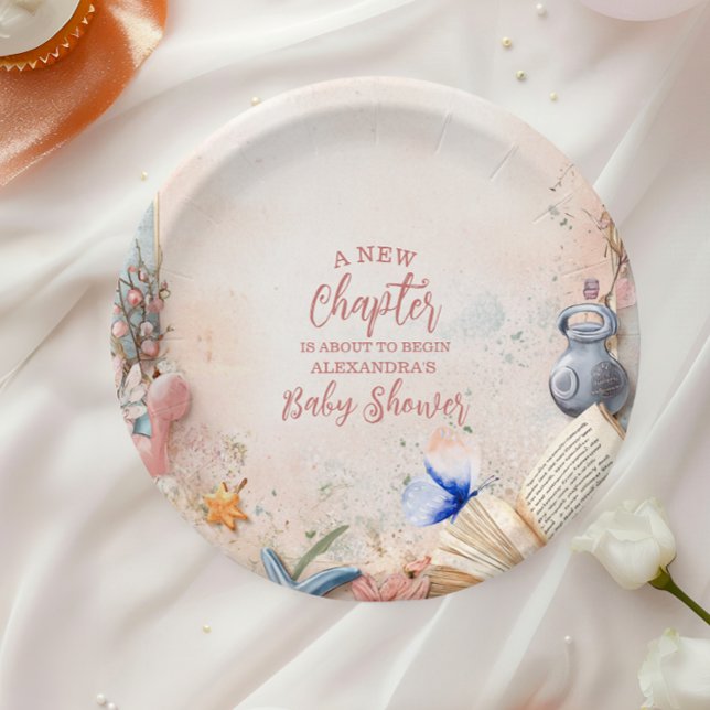 Boho Storybook Baby Shower Paper Plates (Creator Uploaded)
