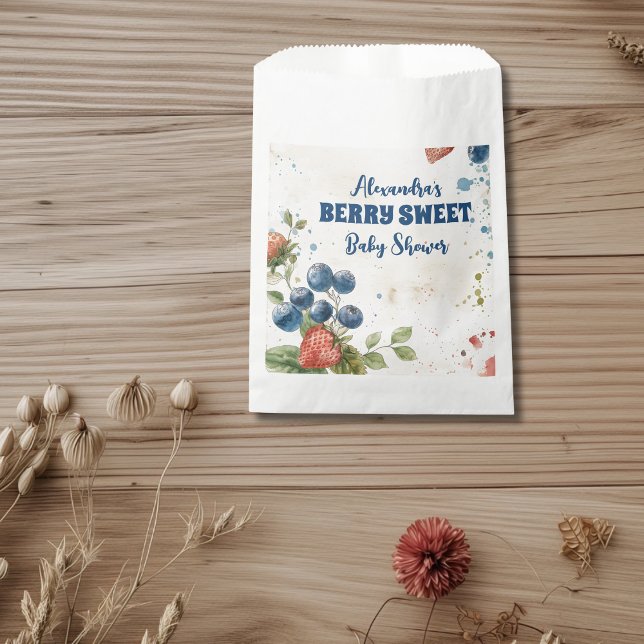 Boho Strawberry Berry Sweet Baby Shower Favor Bag (Creator Uploaded)