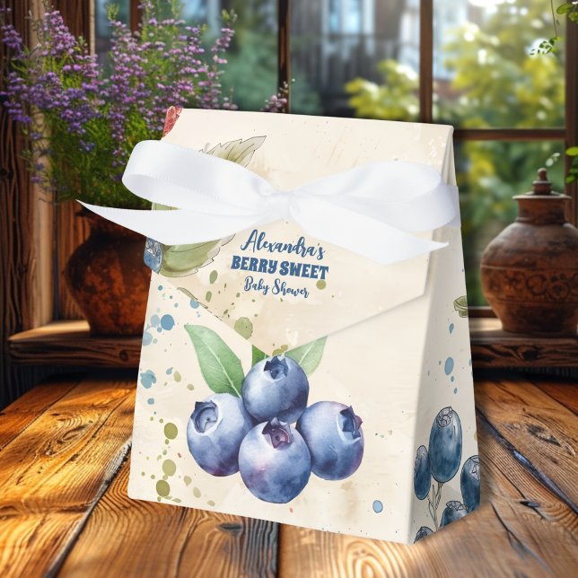 Boho Strawberry Berry Sweet Baby Shower Favor Boxes (Creator Uploaded)