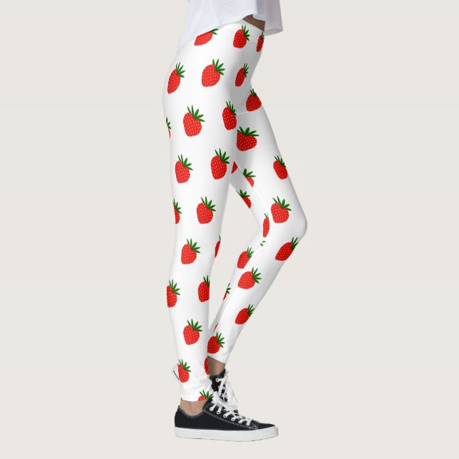 Boho Strawberry Leggings - Custom Berry Print  (Right)