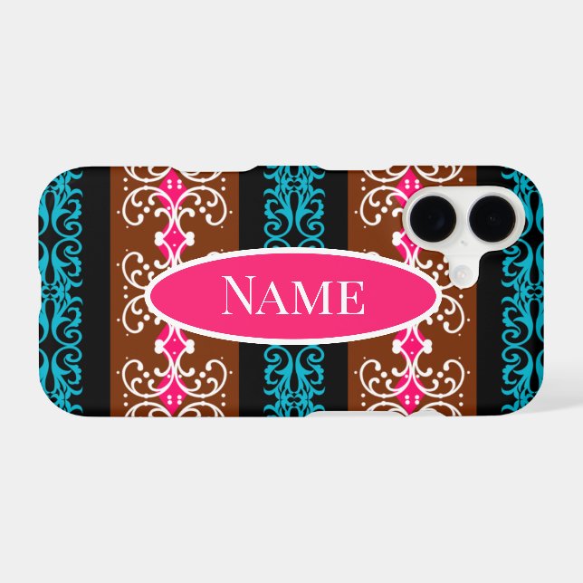 Boho Stripe iPhone Case (Back Horizontal)