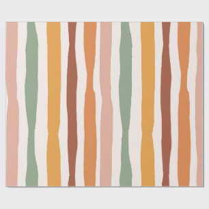 Boho Striped Wrapping Paper