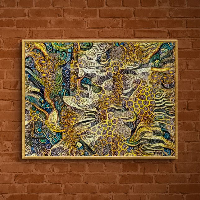 Boho Style Abstract Art Poster (Creator Uploaded)