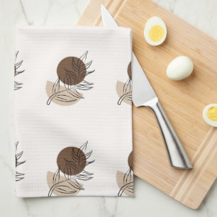 Boho Style Bohemian Minimalist Art Kitchen Towel