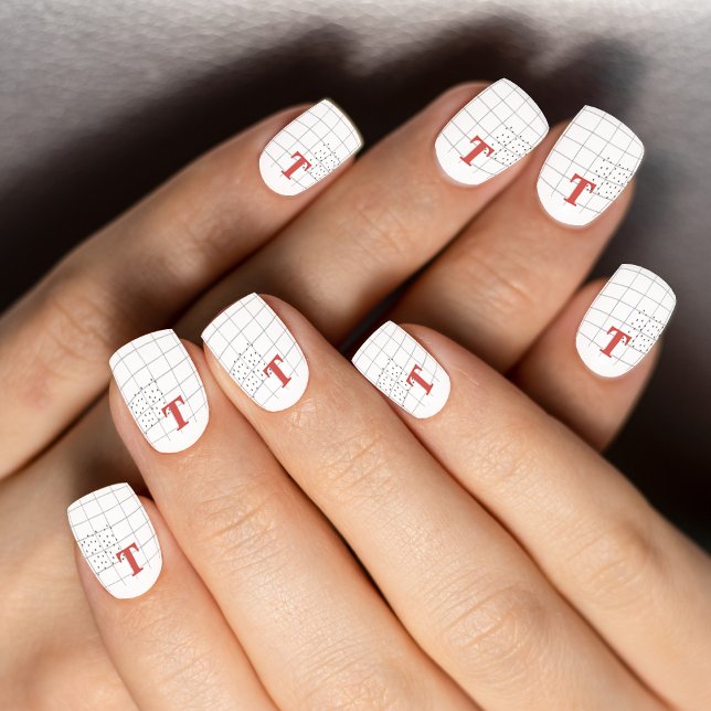 Boho Style Custom Monogram Minx Nail Art (Creator Uploaded)