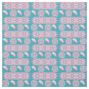 boho style ethic feathers pattern fabric