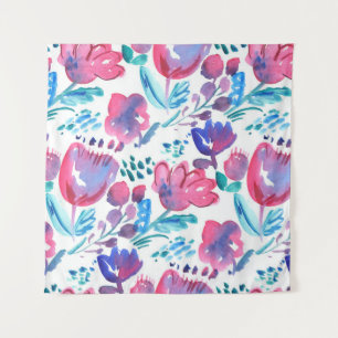 boho style floral rustic hand drawn illustration. tapestry