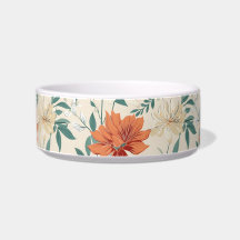 Boho style flowers pattern light colors
