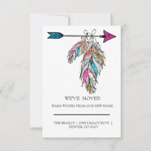 boho style ornamental feathers hanging