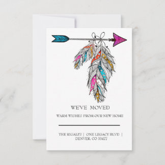 boho style ornamental feathers hanging