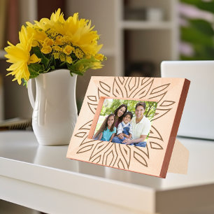Boho Style Pattern Etched Picture Frame