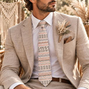 Boho Style Pattern Neck Tie