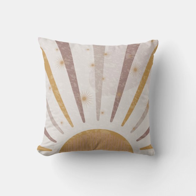 Boho Style Throw Pillow (Front)