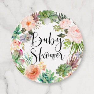 Floral Baby Shower Favors Packaging Zazzle