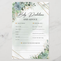 Boho succulents gold Baby Prediction and Advice