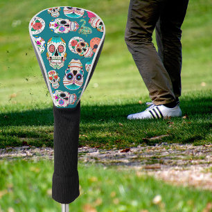 Boho Sugar Skulls Golf Head Cover