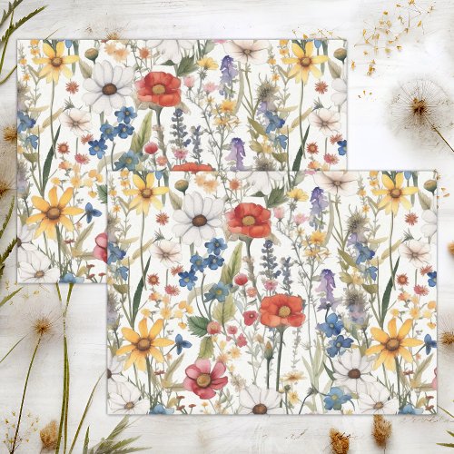 BOHO SUMMER FLORAL DECOUPAGE TISSUE PAPER