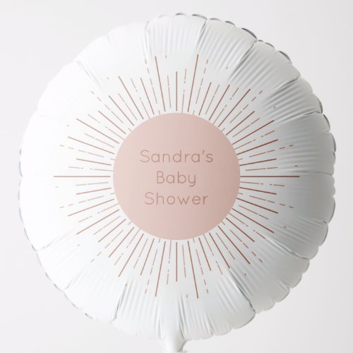Boho Sun Baby Shower Balloon