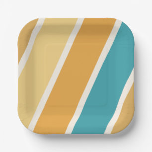 Boho Sun Baby Shower Paper Plates