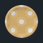 Boho Sun Baby Shower Paper Plates<br><div class="desc">Boho Sun Baby Shower Paper Plates.</div>