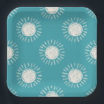 Boho Sun Baby Shower Paper Plates<br><div class="desc">Boho Sun Baby Shower Paper Plates.</div>