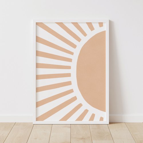 Boho Sun Boho Nursery Decor Wall Art