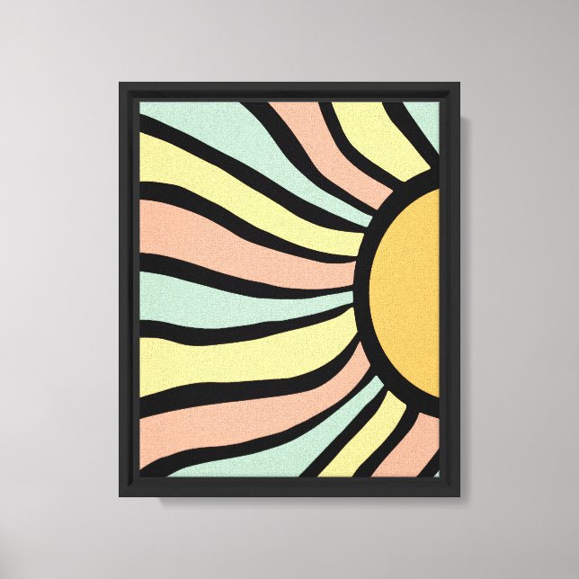 Boho sun  canvas print (Front)