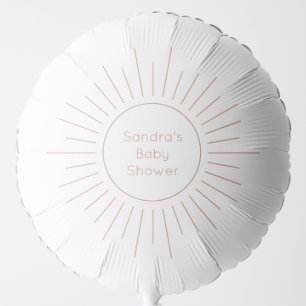 Boho Sun Modern Baby Shower Balloon