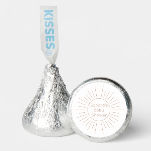 Boho Sun Modern Baby Shower Hersheys Kisses