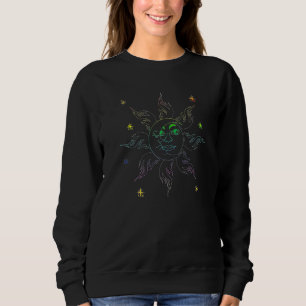 Boho Sun Moon Celestial Body Astronomy Universe As Sweatshirt
