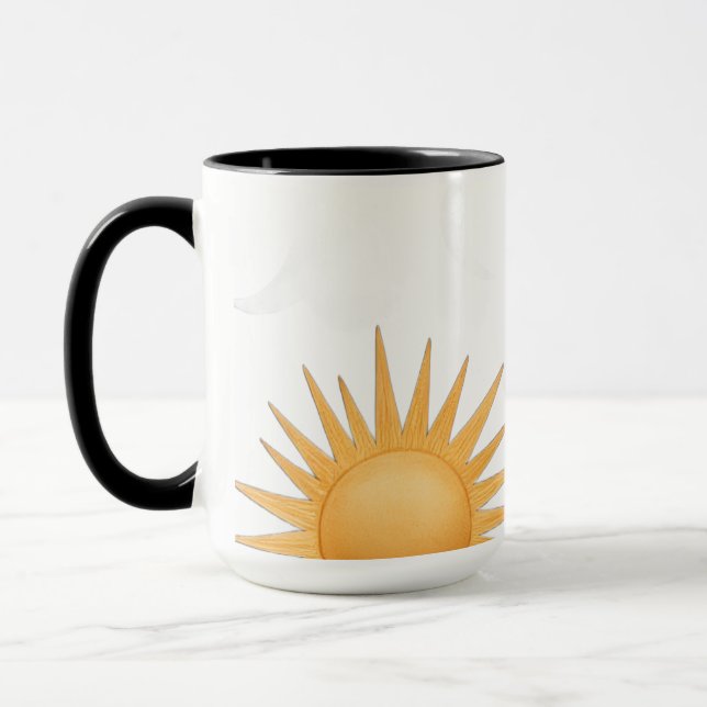 Boho Sun Mug Gift for Her Birthday Mom (Left)