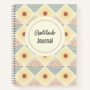 Boho Sun Pattern Gratitude Journal