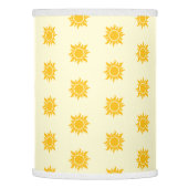Boho Sun Pattern in Gold Lamp Shade (Left)